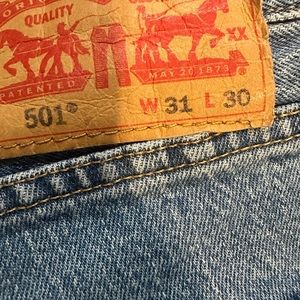 Levi's 501 Jeans Denim Pants Levi Strauss size 31/30